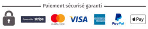 Paiement entièrement sécurisé par Visa, Mastercard, Paypal