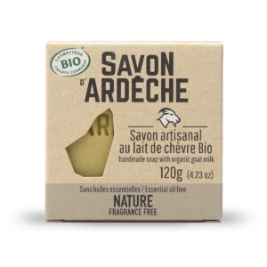Savon bio doux surgras au lait de chèvre nature sans huiles essentielles