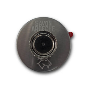 Support mural magnétique inox Savon d’Ardèche avec capsule aimantée