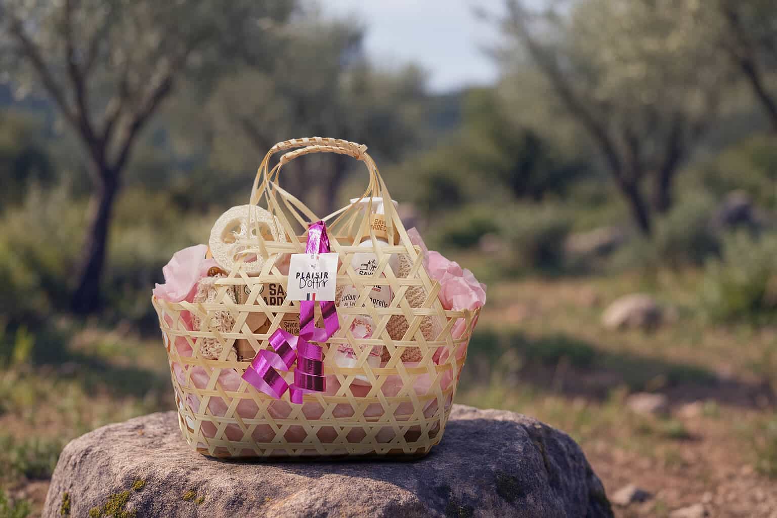 Coffret bien-être naturel au lait de chèvre avec savon doux et lotion hydratante