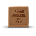 Pain de savon au lait de chèvre estampillé Savon d'Ardèche