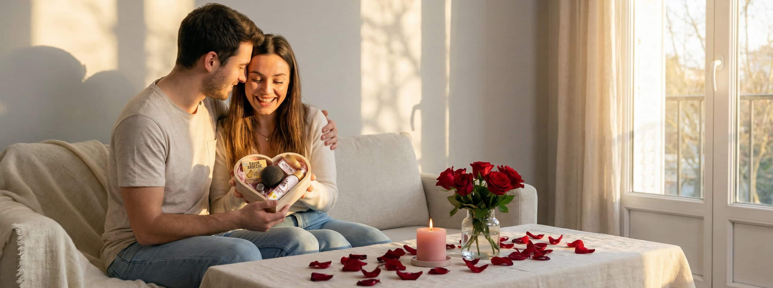 Coffret cadeau Savon d’Ardèche offert, soins naturels au lait de chèvre